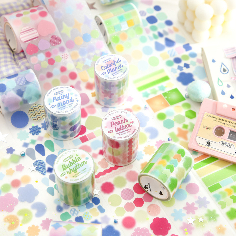 [HARU] Sweetheart Journal Series Sticker Roll Dekor Journal Stiker Scrapbook Diary DIY