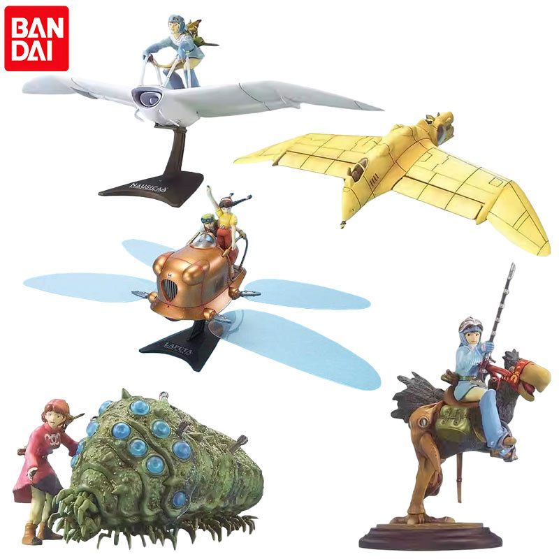 Bandai Genuine Nausicaä of The Valley of The Wind Castle in The Sky Action Anime Figure Assemble Toy