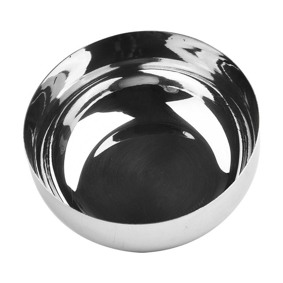 Korean Stainless Steel Rice Bowl With Cover Metal Rice Cereal Serving Bowl Anti-Scalding Child Small