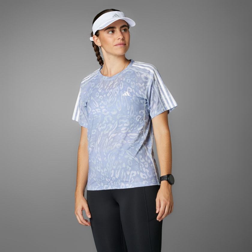 BAJU WANITA Own the Run CLIMACOOL 3-Stripes Tee JD7758