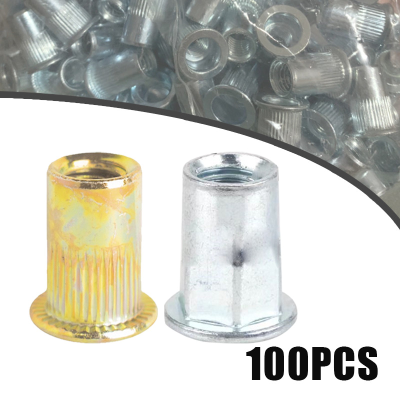 100pcs/set Rivet Nut M6 / Insert Rivet Nut / Mur Rivet /Rivet Mur Tanam