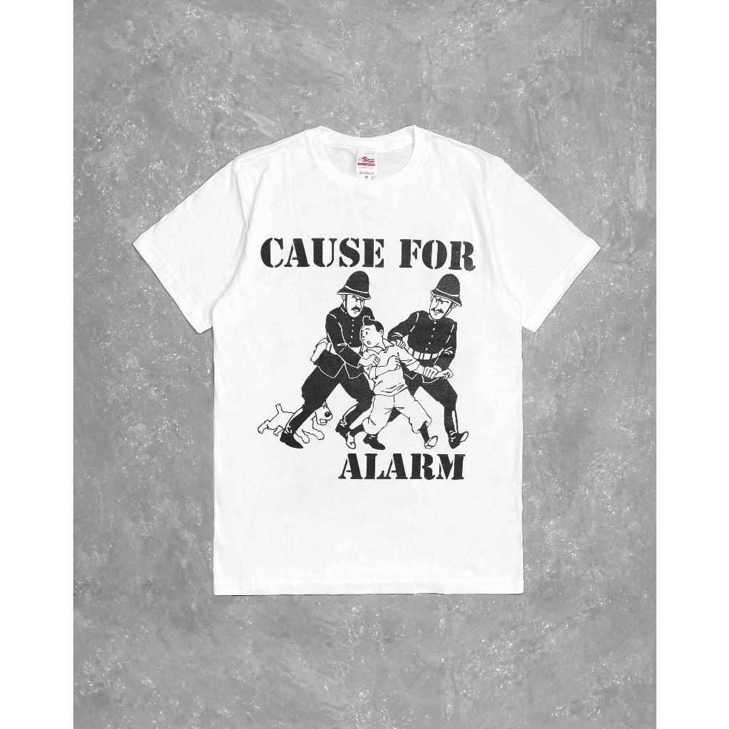 (COD) Cause For Alarm - Tintin Rip-Off | Tshirt (White)