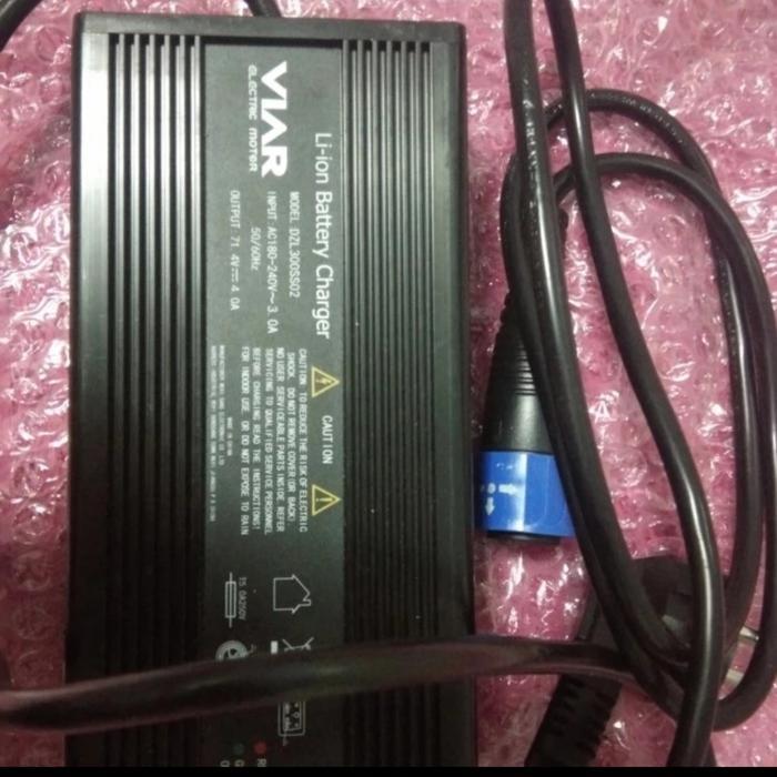 charger motor listrik viar new q1 60v