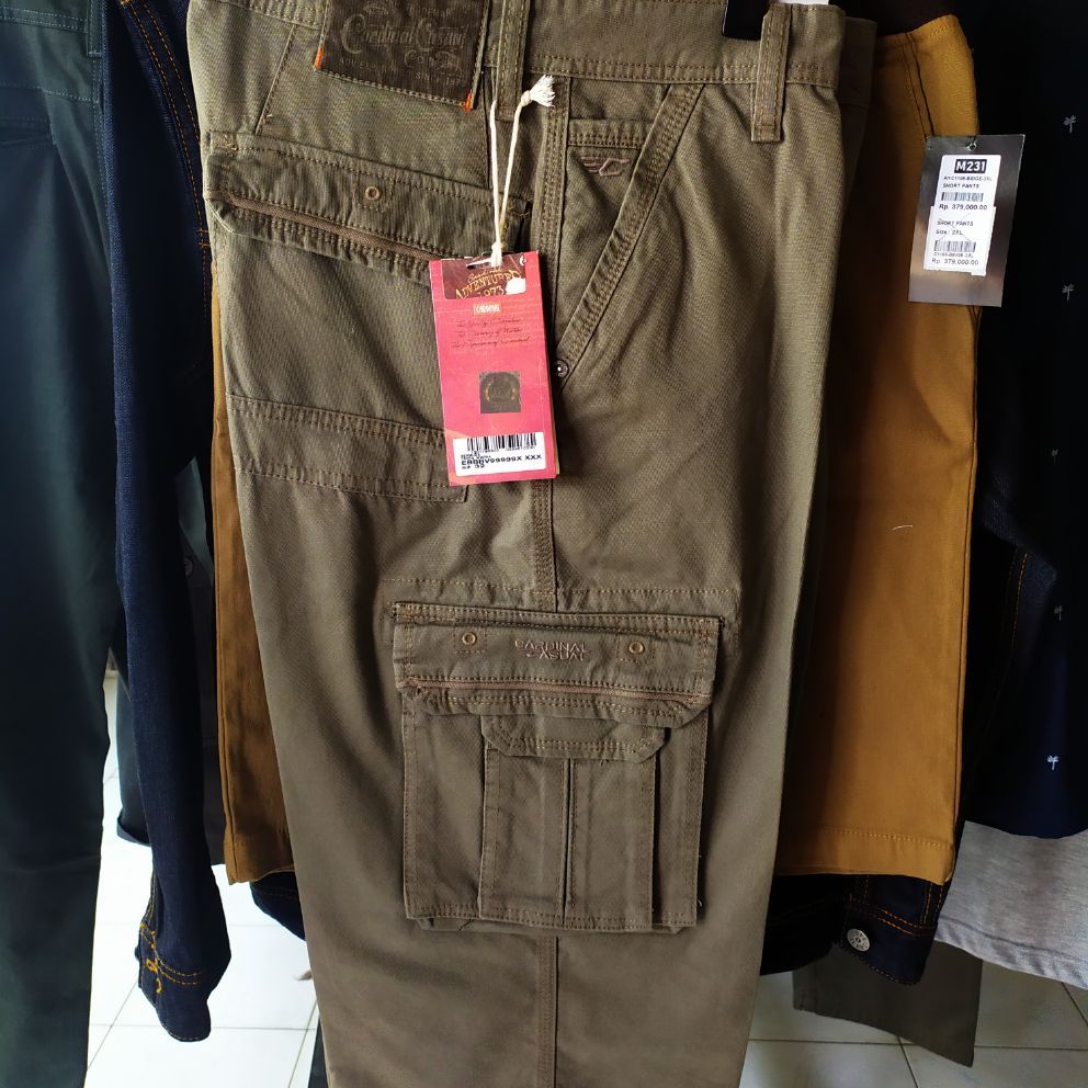 BEST SELLER celan pendek pria  cardinal cargo model 7/8 COD