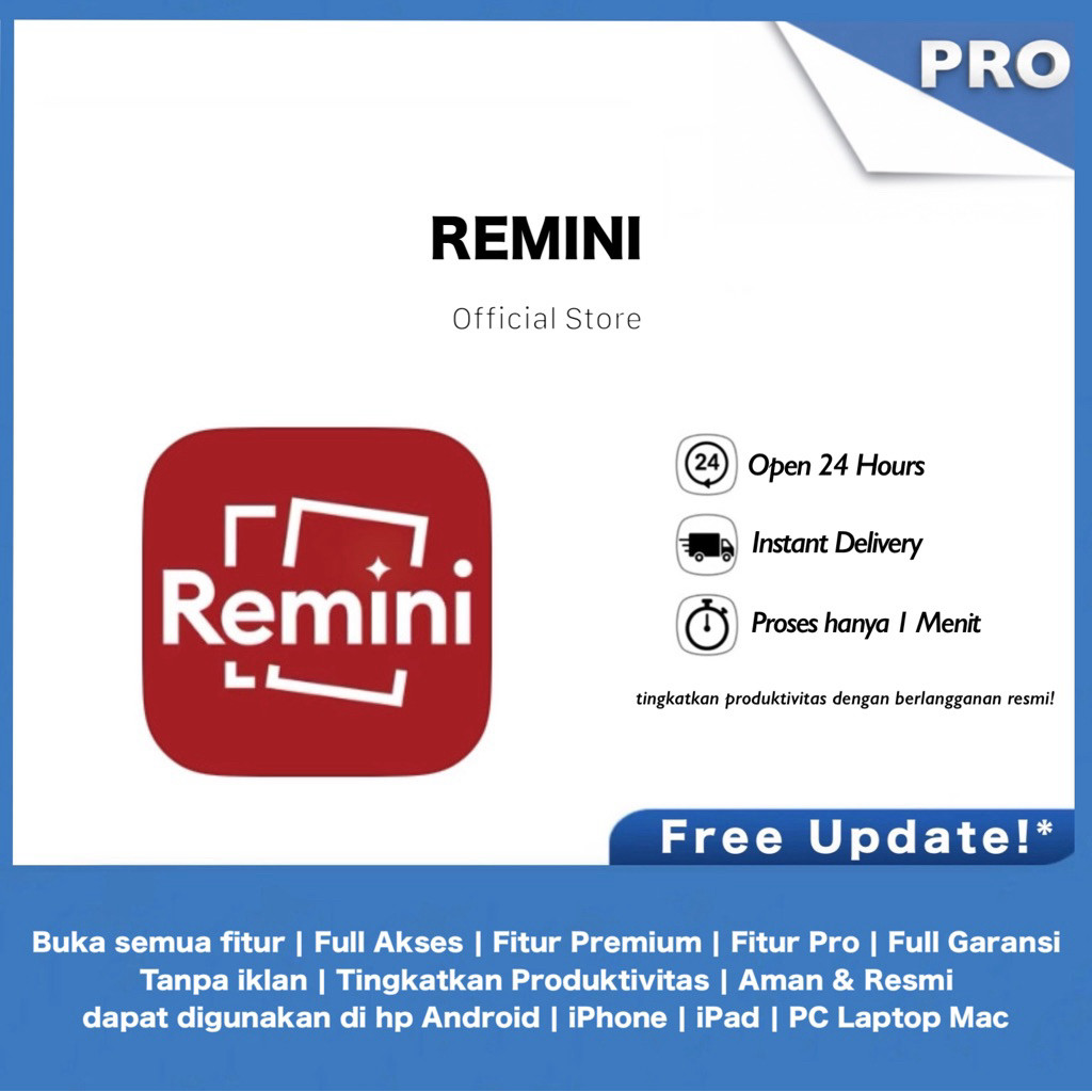 REMINI IOS APLIKASI | REMINI ANDROID APLIKASI | REMINI PC LAPTOP MAC WEB