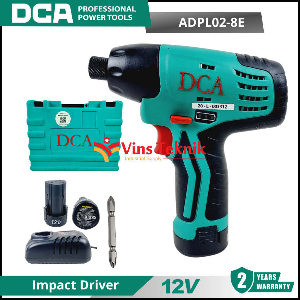 DCA ADPL02-8 Mesin bor obeng baterai impact driver ADPL02-8E