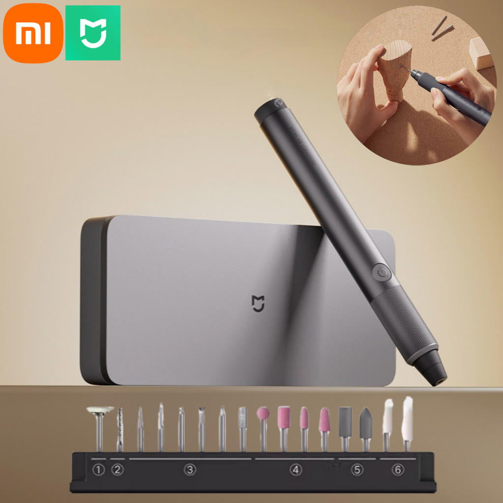 Xiaomi Mijia Electric Grinng Pen 22000r/min Brushless Motor Fast Carving Polishing Burnishing Drilli