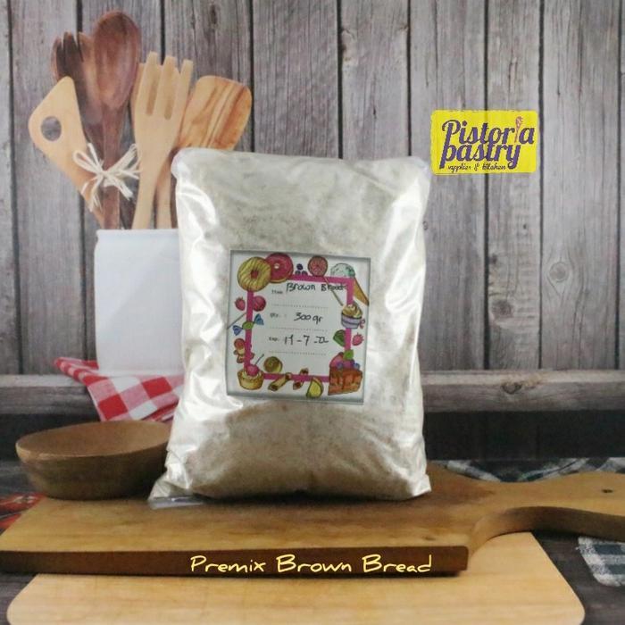 Tepung Premix Brown Bread (Roti Gandum) - 300gr - 5 Pcs
