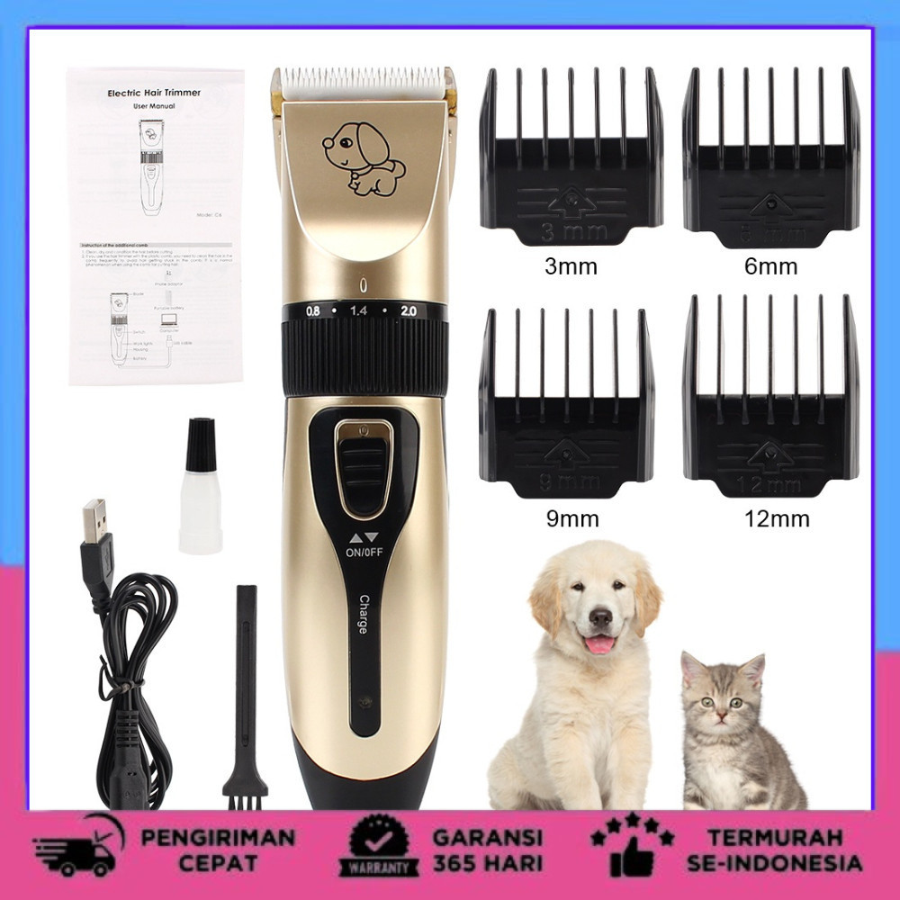 Alat Cukur Elektrik Bulu Hewan Pet Rechargeable - K5 Alat Cukur Bulu Kucing Alat Cukur Bulu Anjing E