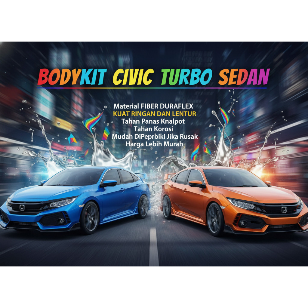 bodikit bodykit honda civic turbo sedan 2016-2021 body kit civic turbo sedan