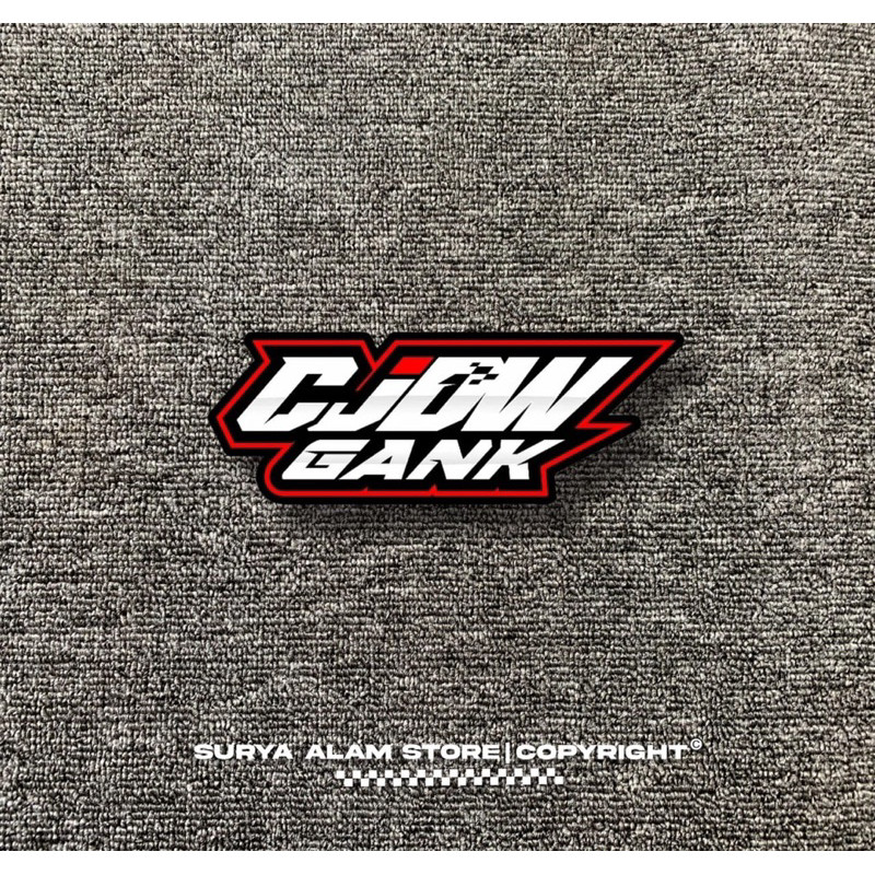 Stiker Cutting CJDW Gank Vinil Anti Air