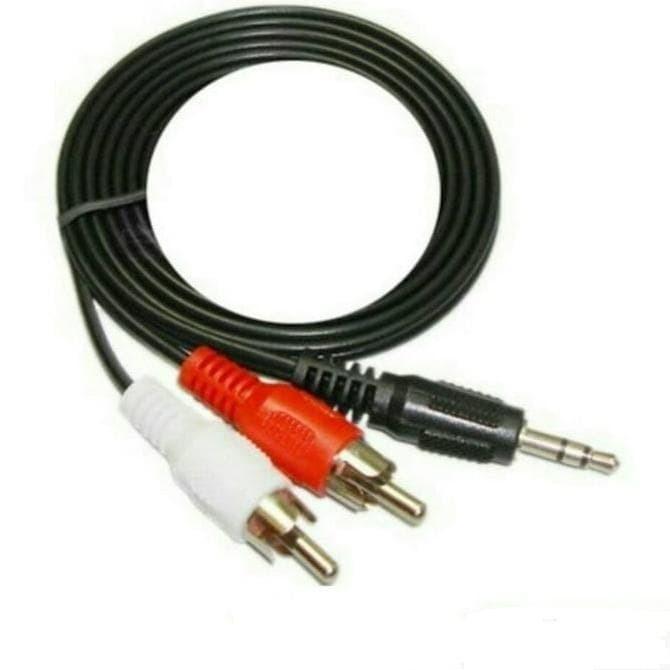 Kabel Audio Jack 2 in 1 3.5mm dari  ke Speaker Salon