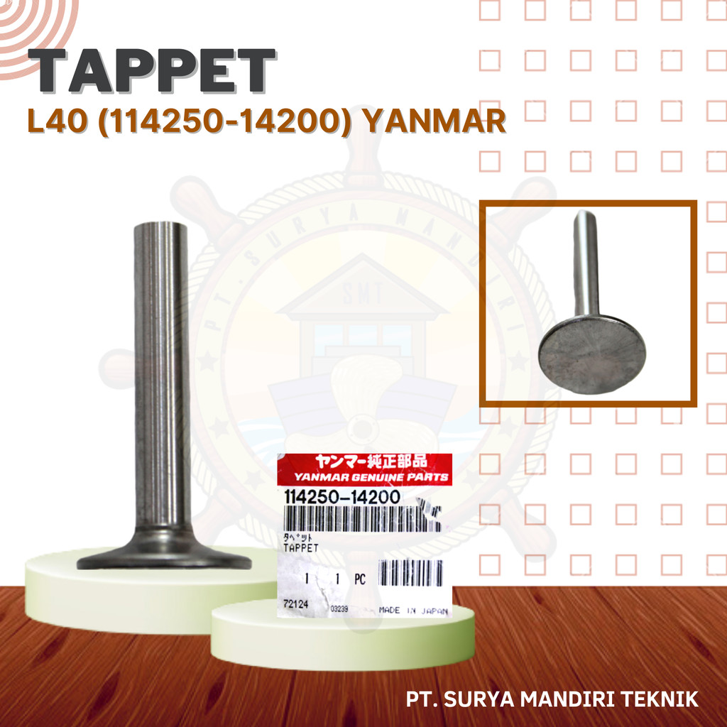 TAPPET L40 114250-14200 YANMAR ASLI GENUINE