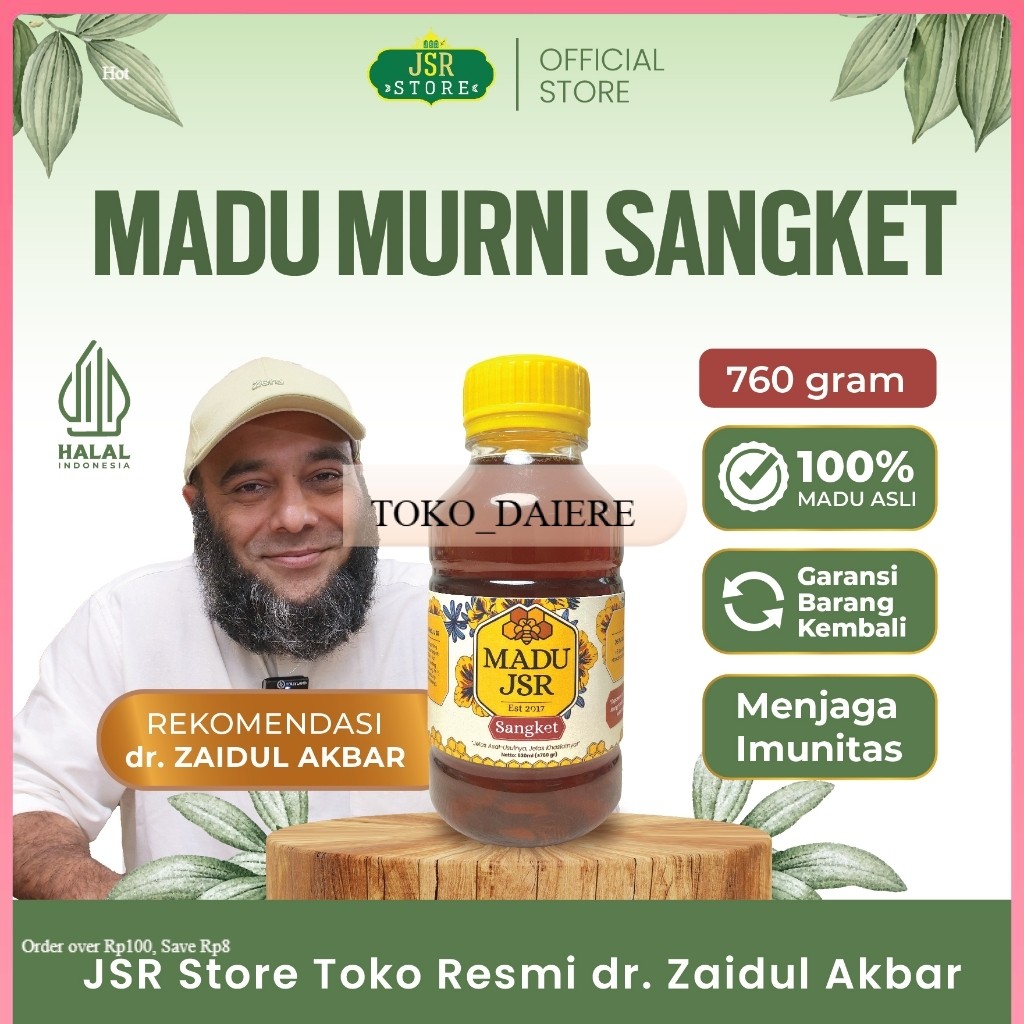 MADU SANGKET JSR dr Zaidul Akbar 100% Asli & Murni - Madu Sehat JSR