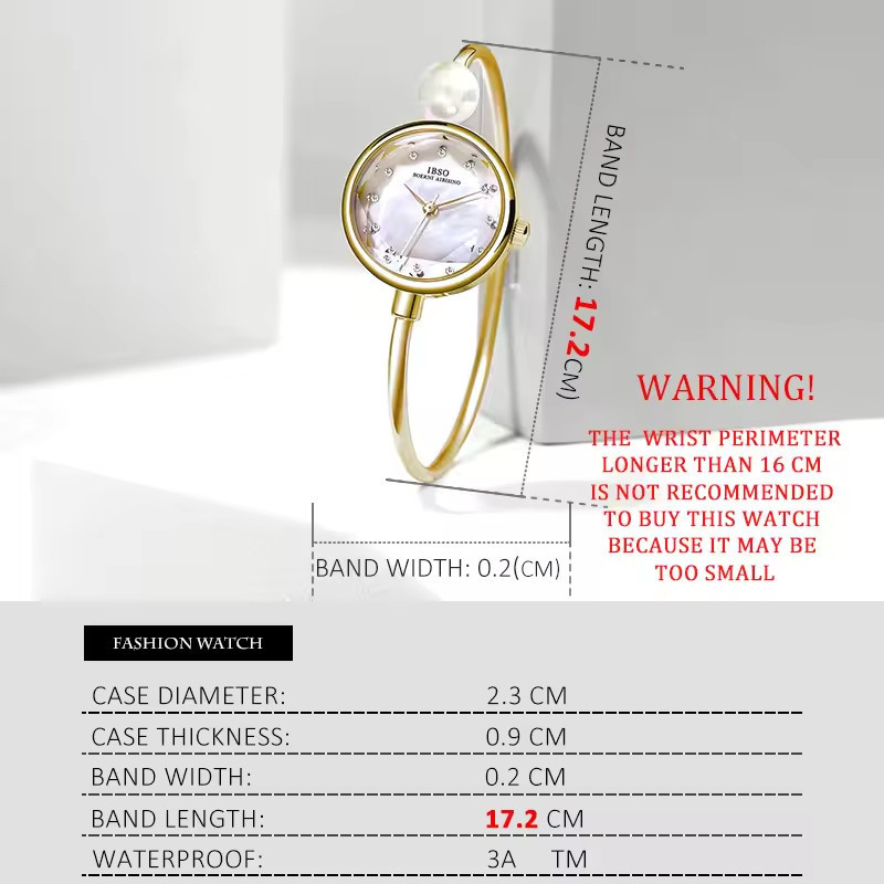 Recommended Jam Tangan Wanita + Gelang Jam Tangan Kuarsa Wanita Bulat Dial Kecil Pearl Gelang