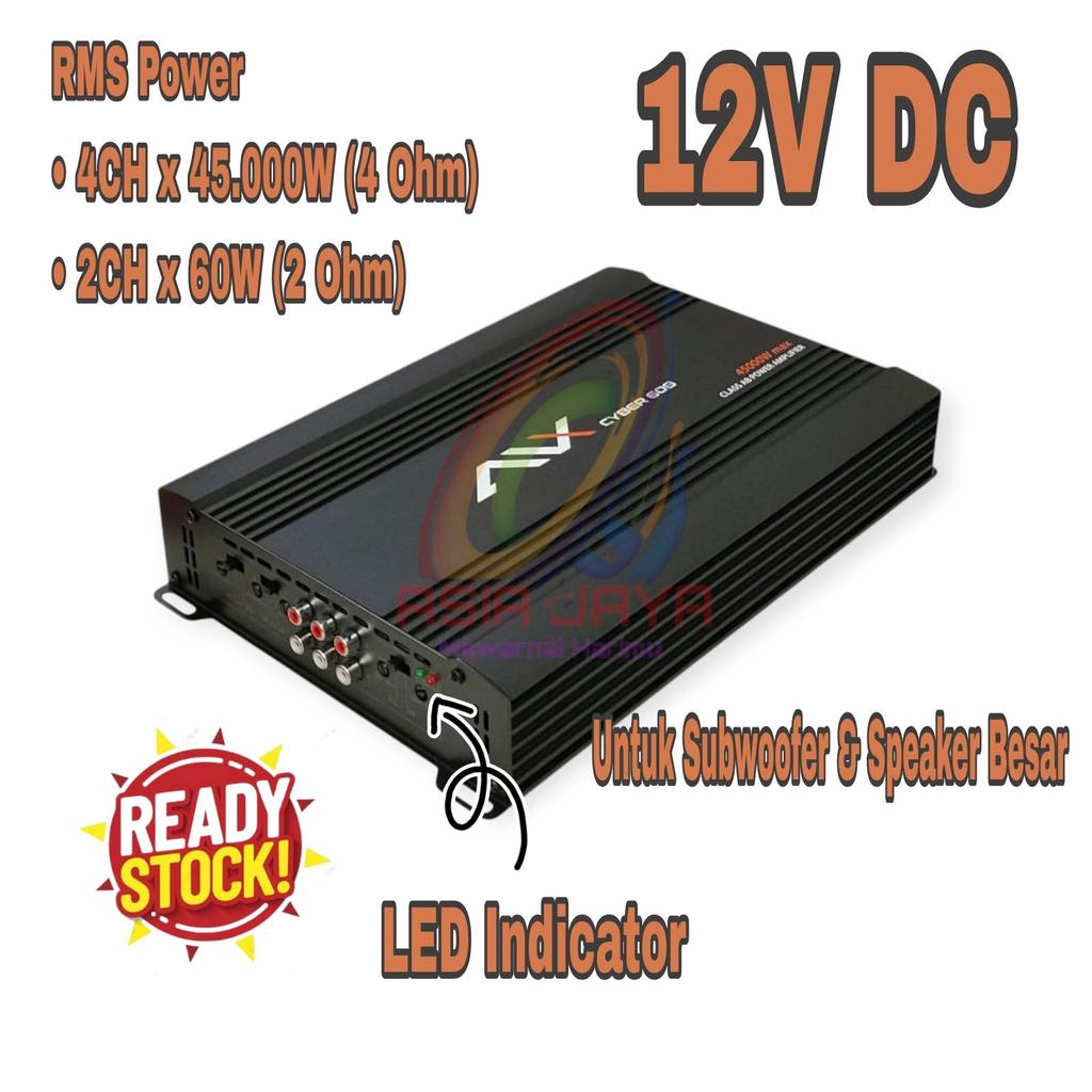 Power Amplifier AVX CYBER-608 45000Watt 4 Channel