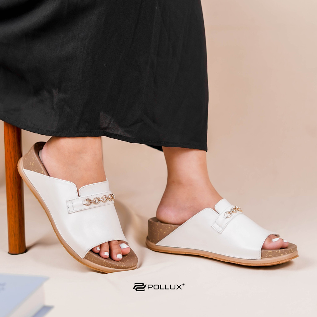 Pollux Daily WPOEP 15 Sandal Wedges | Wedges Daily | Sandal Wanita Bahan Kulit
