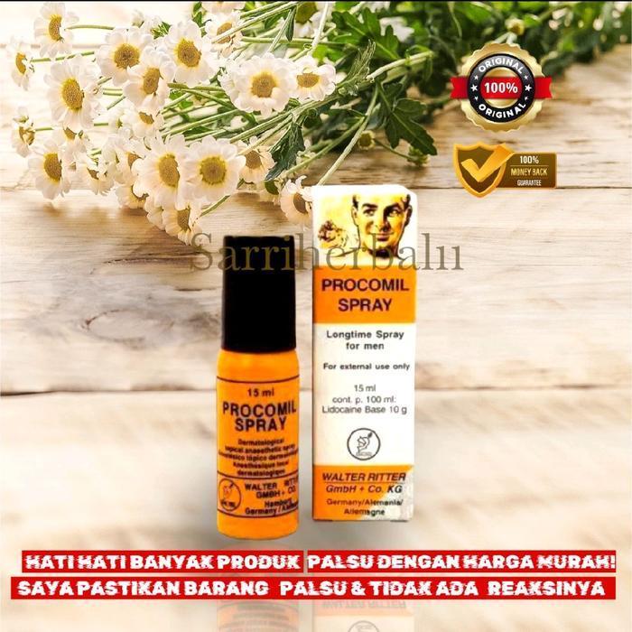 Procomil Spray Asli Obat Oles Kuat Dan Tahan Lama Pria 100% Original Ampuh Isi 15Ml Ready Bos