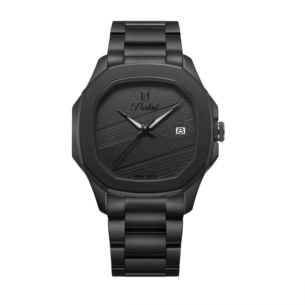 Jam Tangan Pria Parlent Gallant Graphite Steel Black
