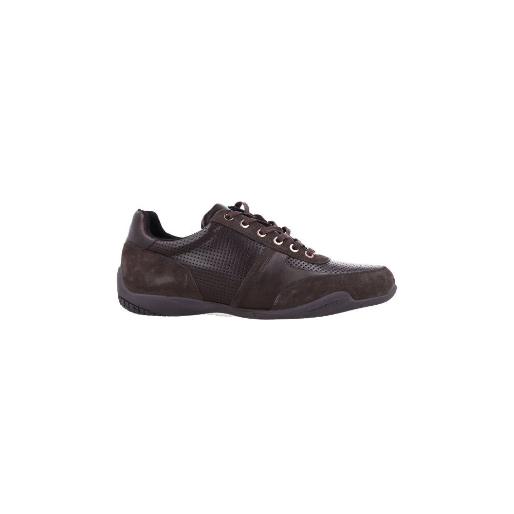 Bocorocco U. Vito 25 Testa Di Moro - Sepatu Sneakers Kulit Asli Warna Hitam (Halal)