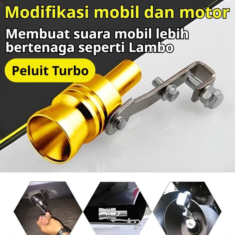 Suara Turbo Nyaring  Alat Pembuat Suara Turbo Untuk Knalpot Mobil Dan Motor Turbo Whistle / Aksesori