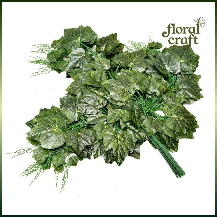 TERBARU (1 Lusin) Daun Anggur Artificial Panjang 70cm - Daun Plastik Grosir Dekorasi Gantung Plafon 