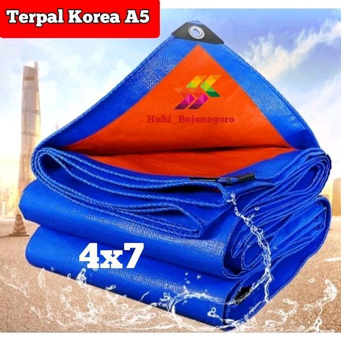 PROMO  terpal Korea A5 4x7 terpal tenda terpal anti air terpal premium - A5 4x7