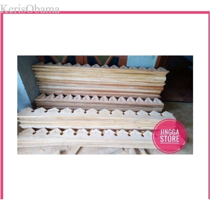 Lis Plang Lisplang Ornamen Ukir List Plang Kayu Ukir Cemara Pintu murah