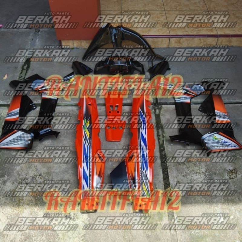 cover bodi fizr full set bodi fizr full clucth orange hitam 2004