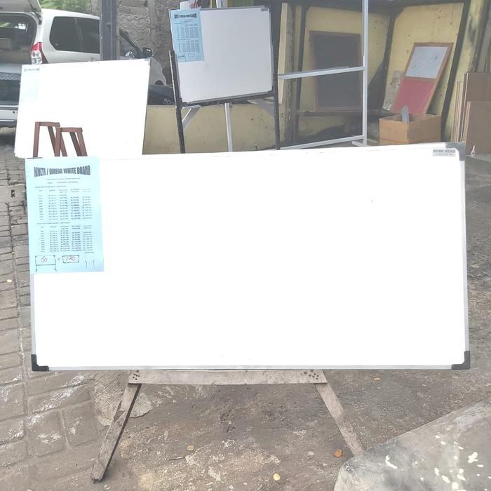 whiteboard gantung 60 x 120 nonmagnet
