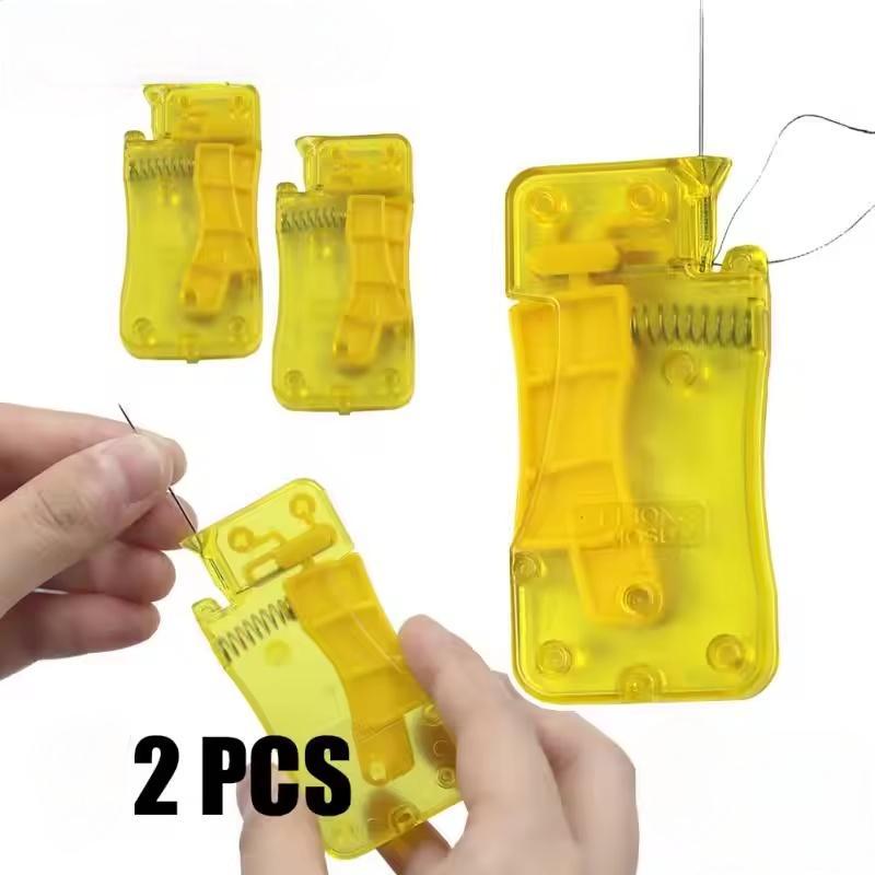 1/2Pcs Alat Penjalin Benang Otomatis DIY Penjalin Benang Jahit Tangan Alat Penyisipan Jahitan Mesin 