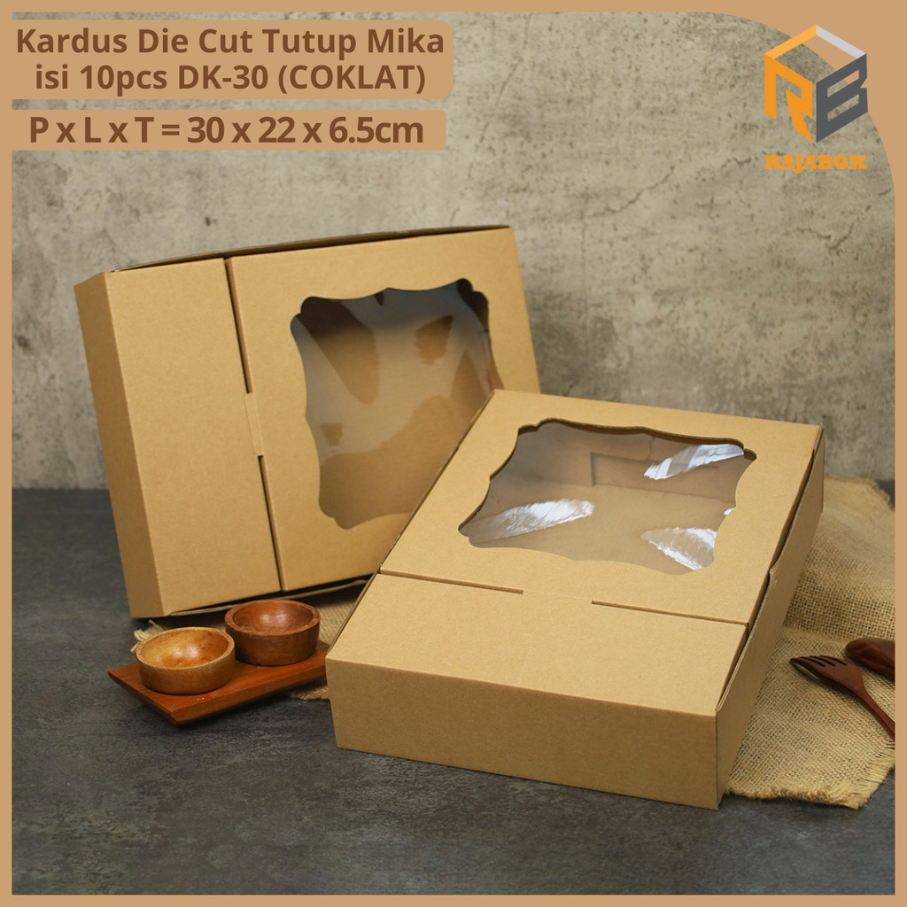 (10pcs) BOX CATERING WINDOW/ Box Catering sekat UK 30x22x6,5/Box Catering Kaca/Box Nasi Sekat Rajabo