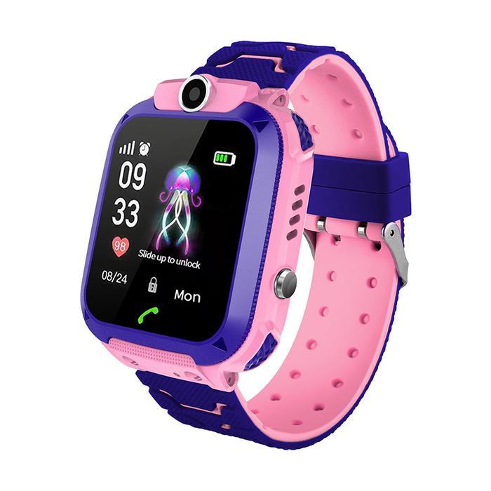 ASD  Children Smartwatch Video Call Waterproof Watch Precise Positioning Smartwatch - Pink
