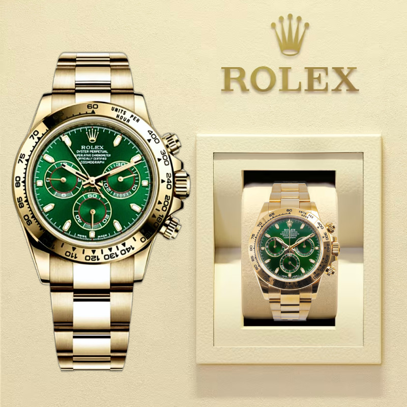Daytona 100% ASLI Rolex Daytona Jam Tangan Rolex Pria M116508-0013 40mm Tahan air Jam Tangan Automat