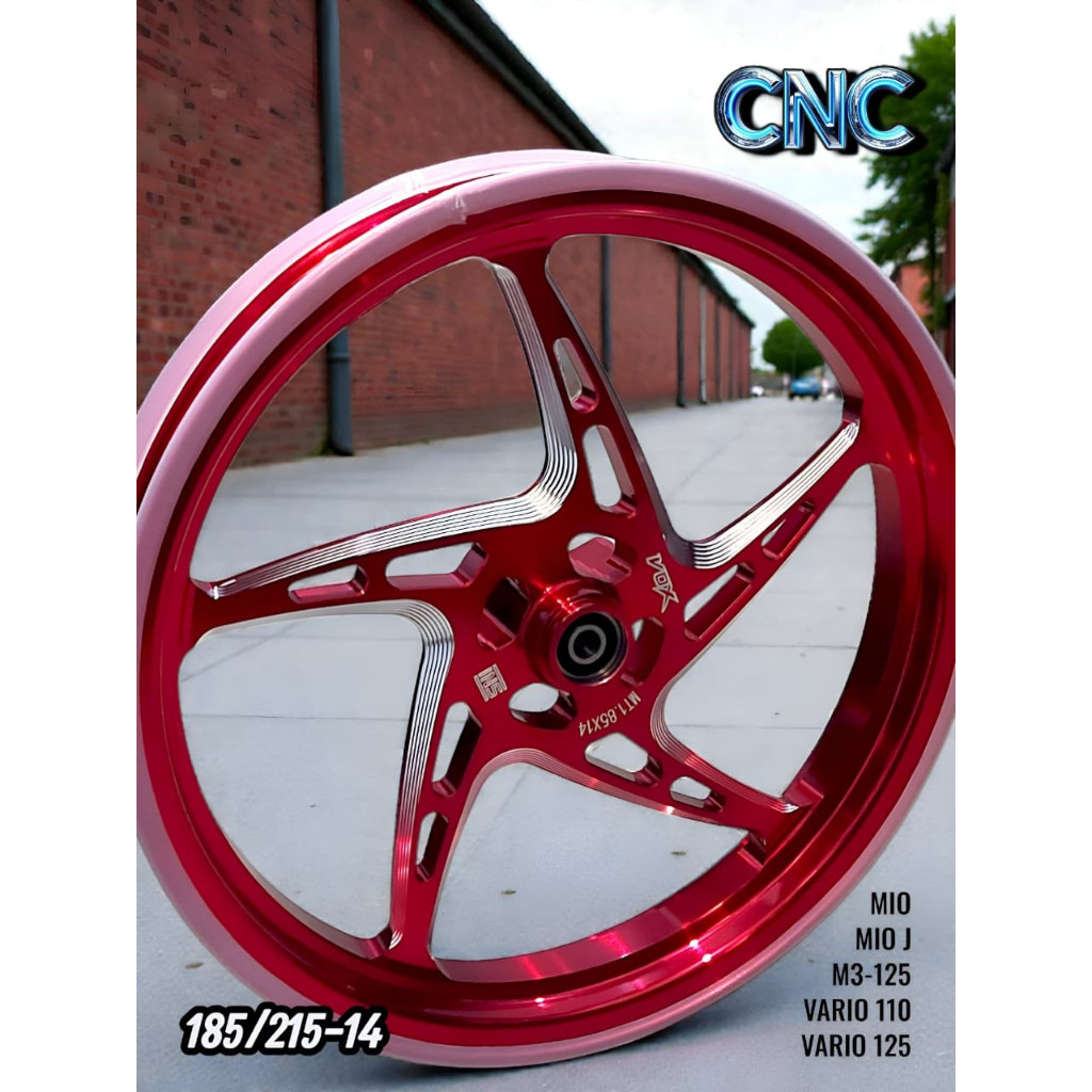 Velg Racing VOX HURRICANE 185/215x14 Sporty Smile Xeon Mio M3 GEAR Soul Fino Mio J Vario 110 125 150