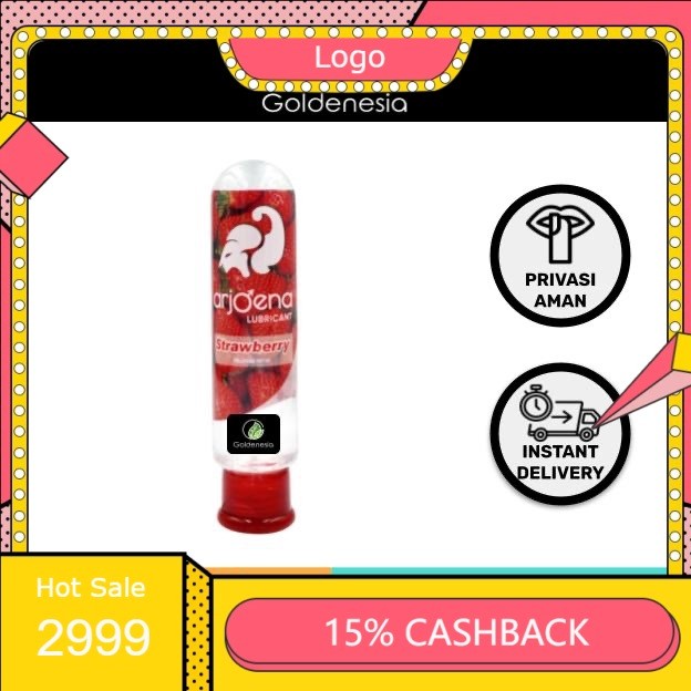 PRIVASI AMAN Arjoena - Strawberry Lube 60gr | Pelumas Lubricant