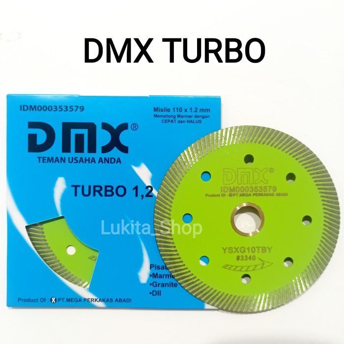 dmx misile / dmx batik / dmx turbo Mata Pisau potong Marmer Granite Diamond Wheel DMX 4" Original - 
