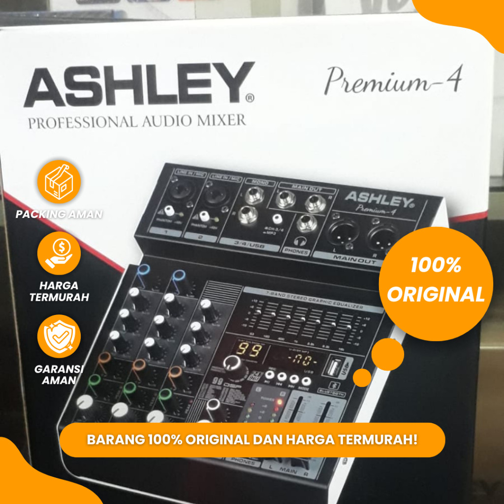 Mixer Ashley Premium 4 Original Mixer Ashley 4 Channel