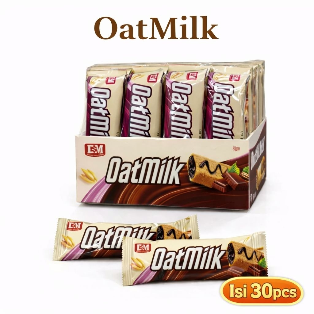 OatMilk Sereal Bar Oat Gandum Chocolate DSM (isi 30 pcs)