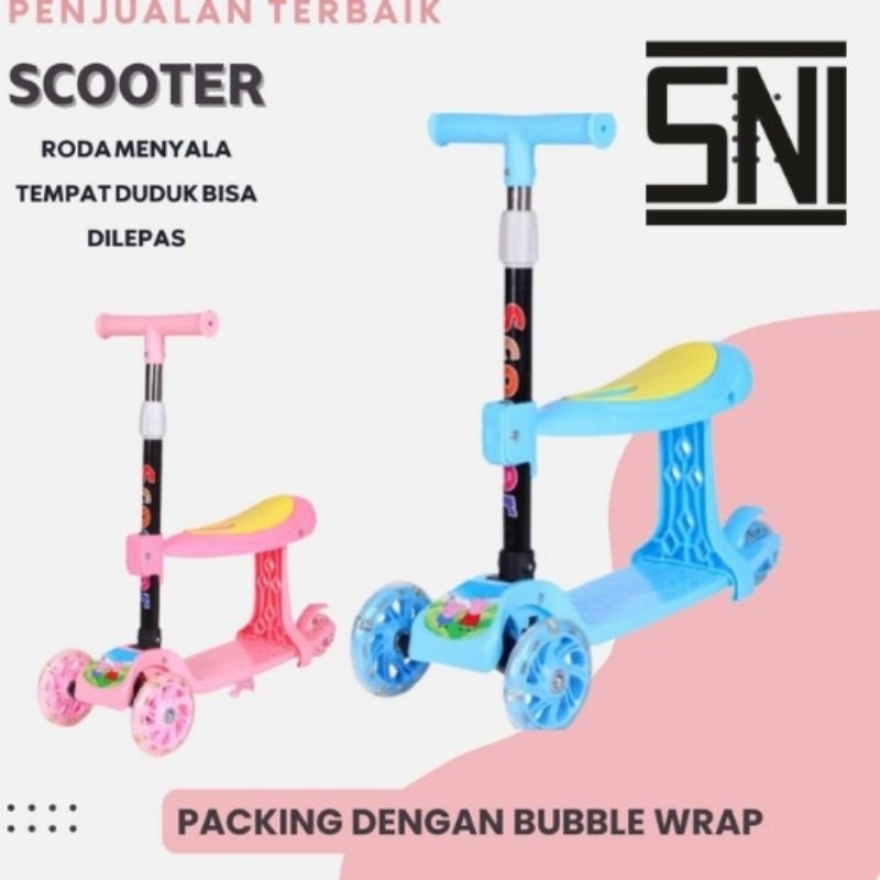 PROMOSkuter Anak 3 Roda Otoped/ Scooter/Mainan Anak  cowok perempuan laki-laki cewek  scooter sekute