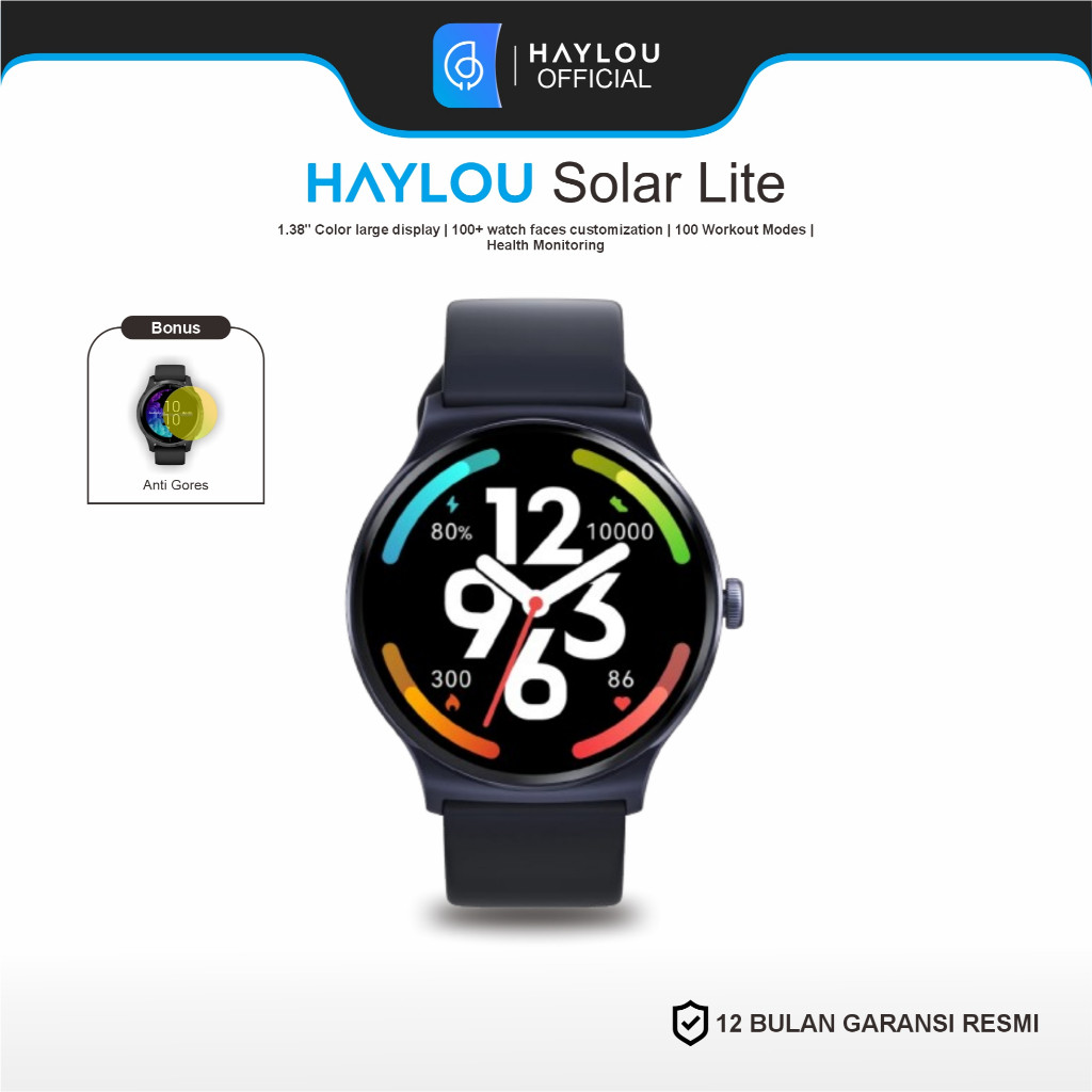 HAYLOU Solar Lite Smart Watch IP68 Sp02 1.38" Display