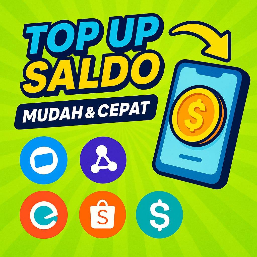 READY DIGUNAKAN Isi Saldo Digital E-Wallet Aman