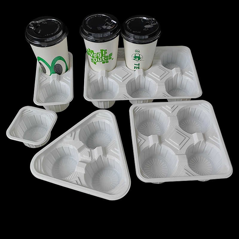 RF - 125pcs Cup Tray Holder 2 Cup / 4 Cup Drink Paper Tatakan 2/4 Cup Minuman Gelas Plastik
