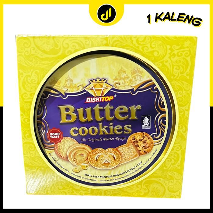 1 kaleng butter cookies GOLD BISKITOP 350gr