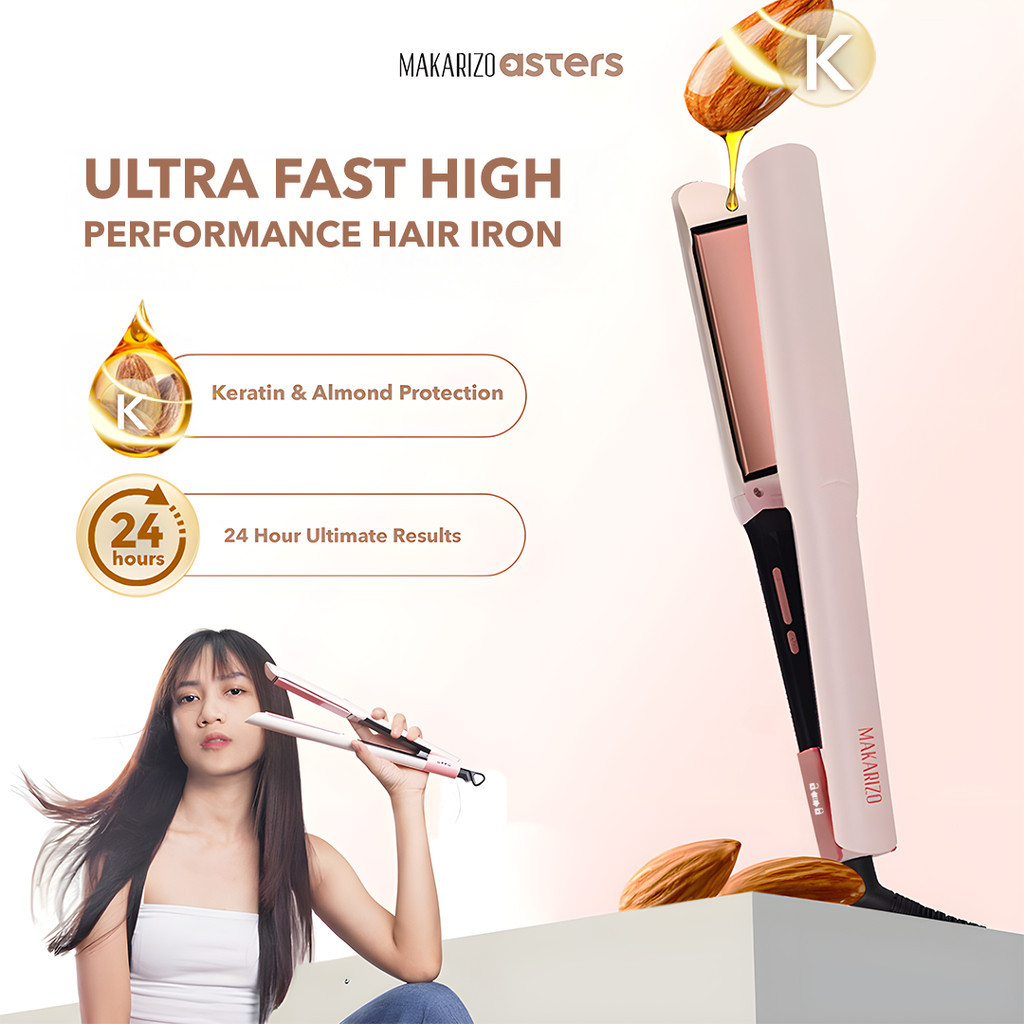 Makarizo Asters Ultra Fast High Performance Hair Iron - Catokan Keratin