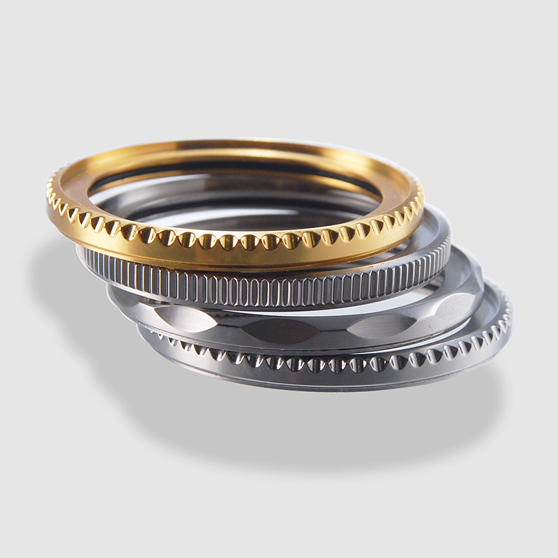 Bezel SKX Coin edge Polished SKX007 SKX009 SKX  Rotating Bezel