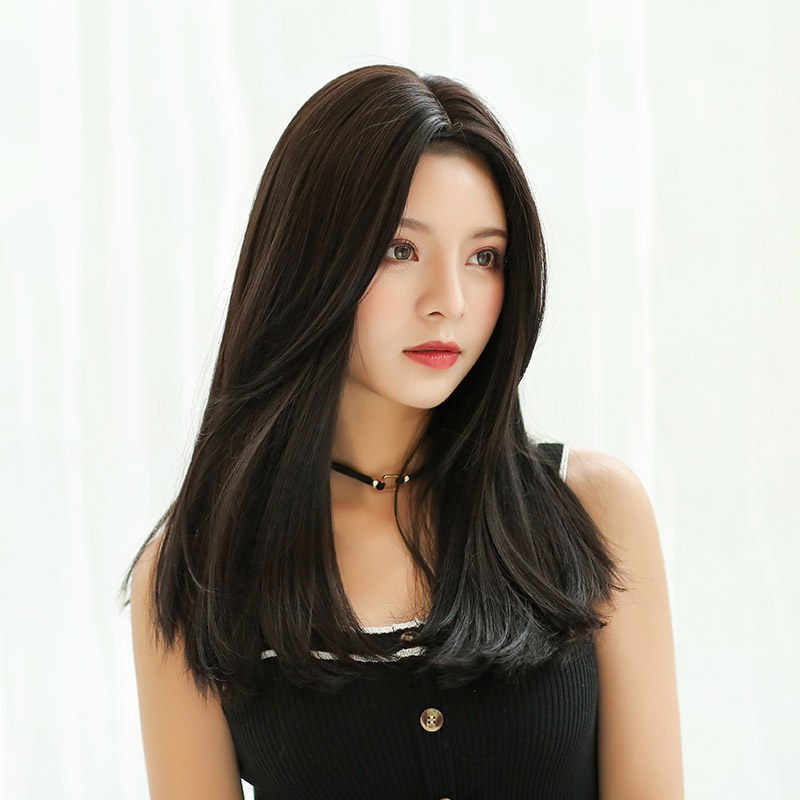 Mirarose08 -  Rambut Palsu Wanita Lurus Panjang HItam Coklat Terang Coklat Gelap