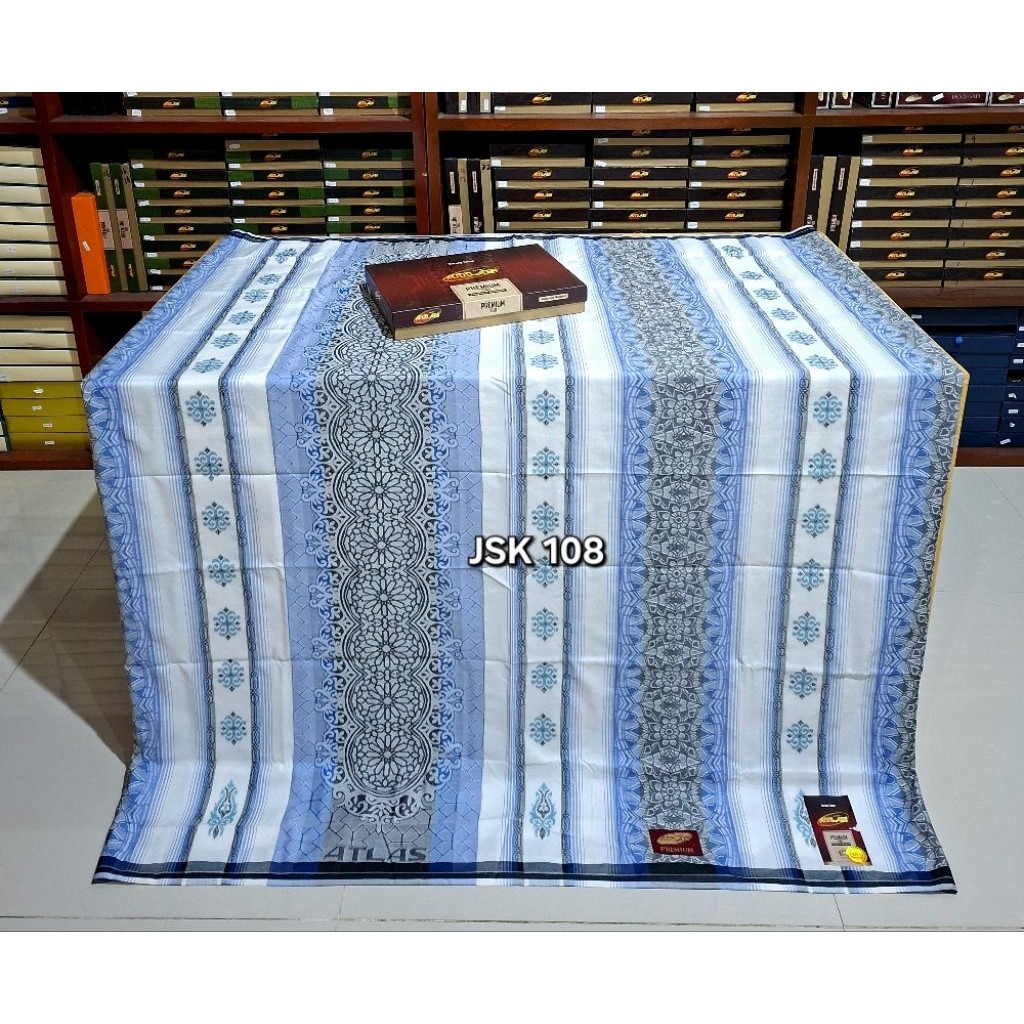 SARUNG ATLAS PREMIUM 790 JACQUARD GOLD & ATLAS PREMIUM JAGUAR SIILVER TERBARU SONGKET JACQUARD MURAH