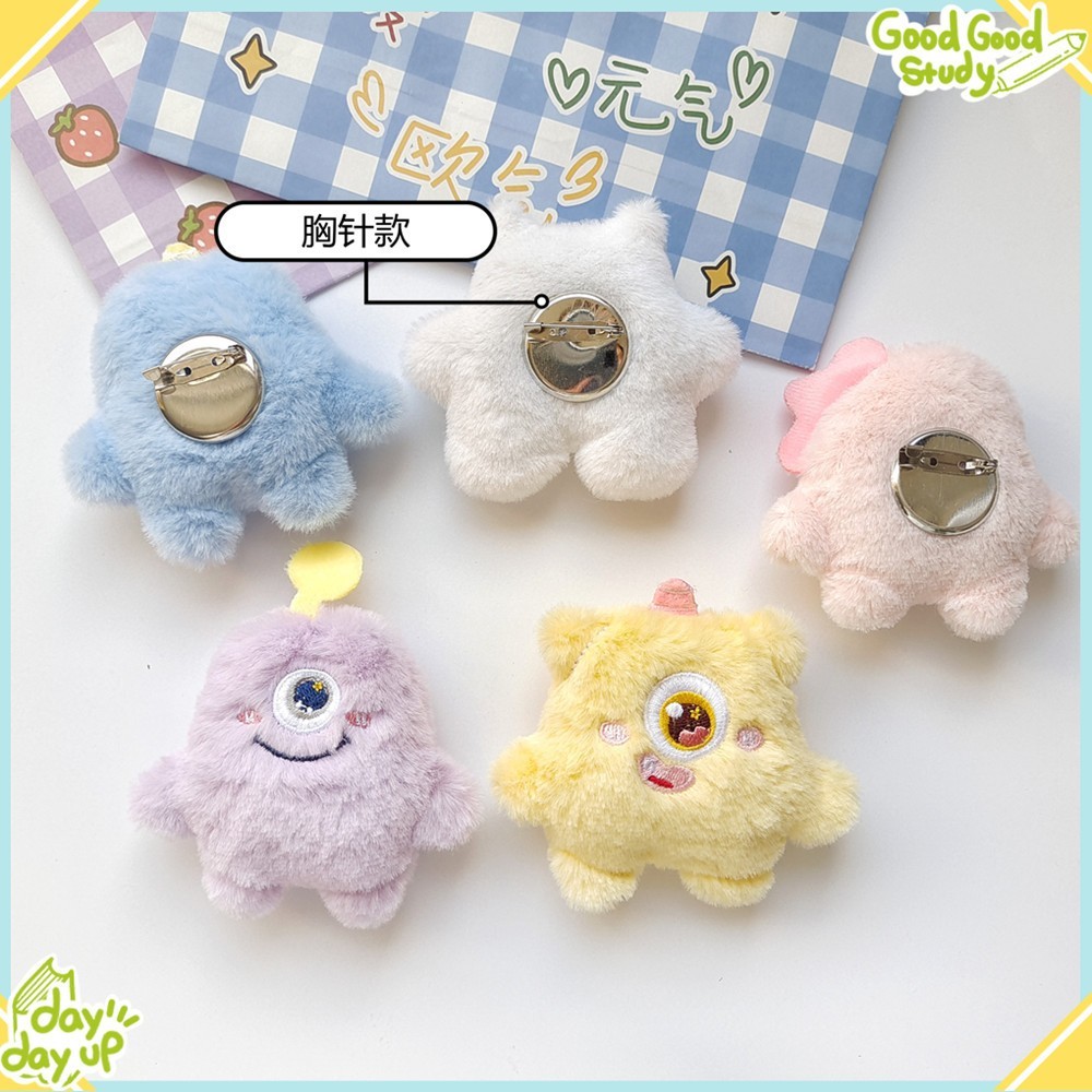 •KEDAI SALSA• GT2119 Gantungan Tas Kunci Hiasan Boneka Doll Lucu Cute Boneka Monster Kecil Bulu Halu