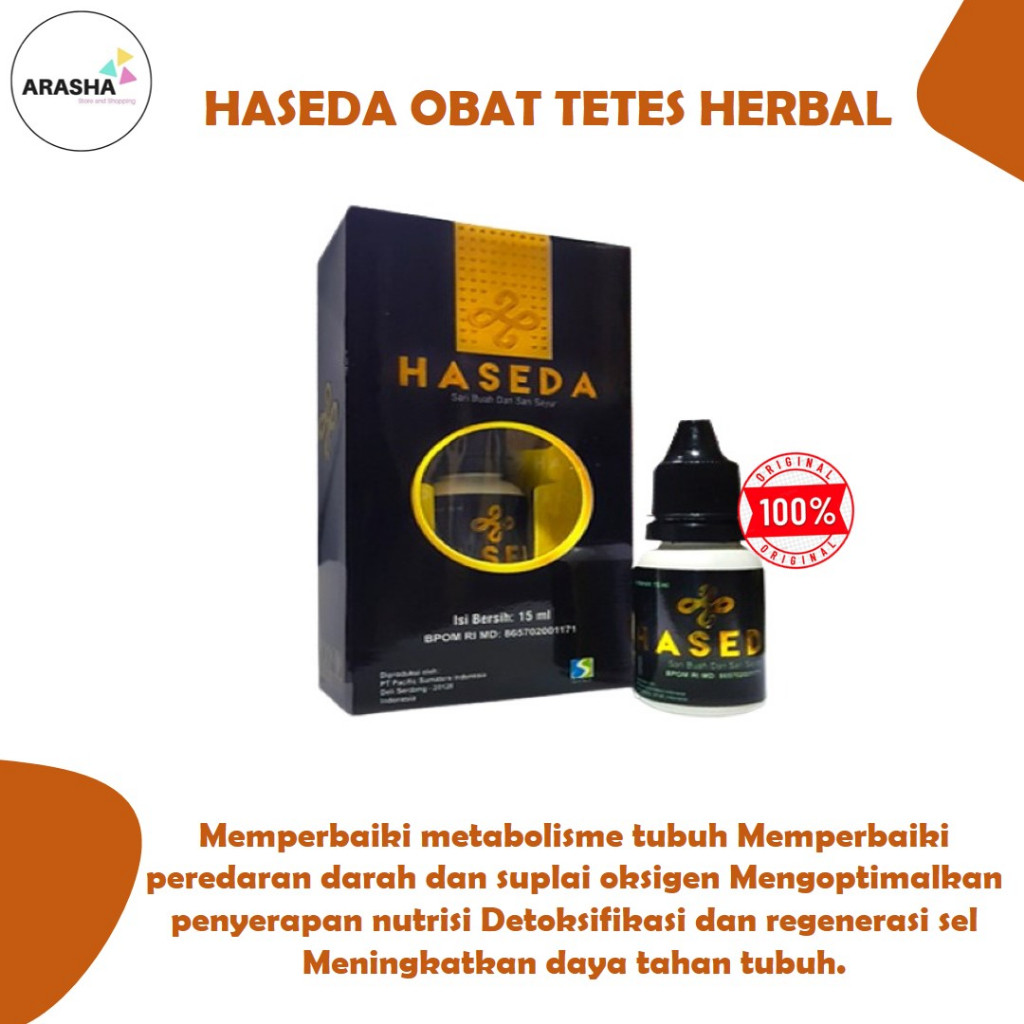 HASEDA OBAT TETES HERBAL - MENIGKATKAN IMUN TUBUH dan MEMPERCEPAT PENYEMBUHAN
